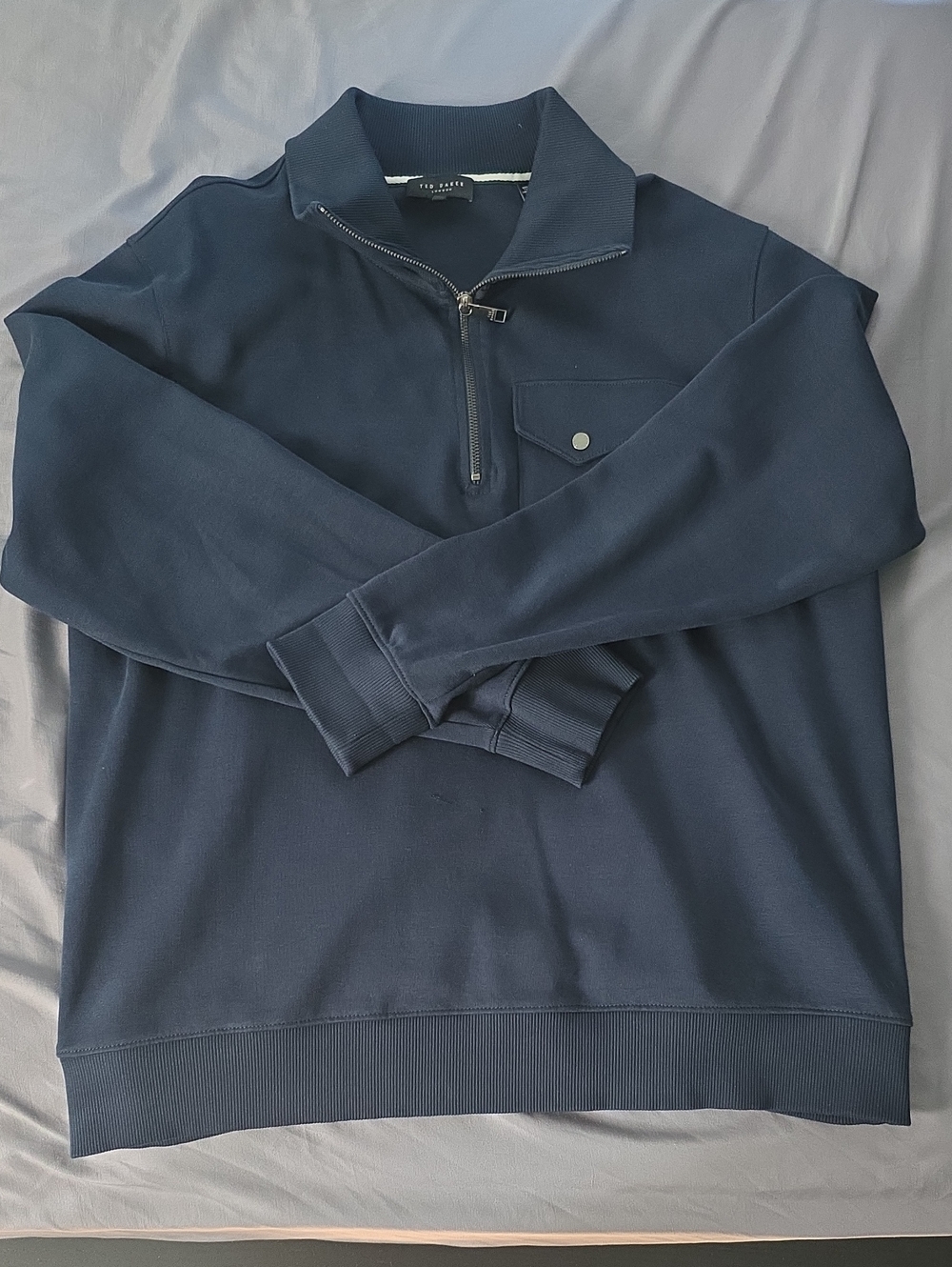 Ted Baker Mens 1/4 Zip Classic Long Sleeve Pullover